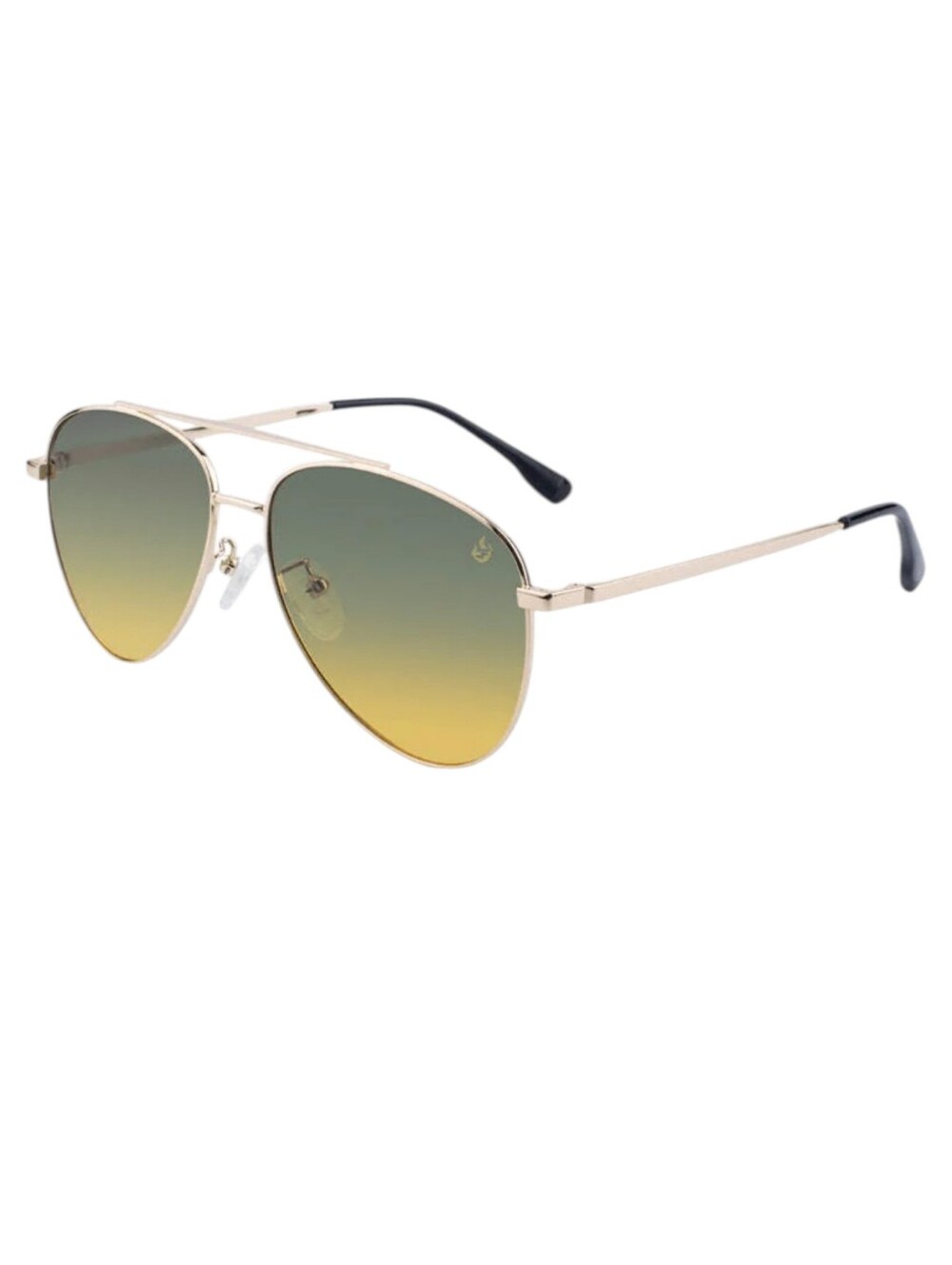 American Bonfire Co. Old School Lane Frost Polarized Aviator Sunglasses Gold